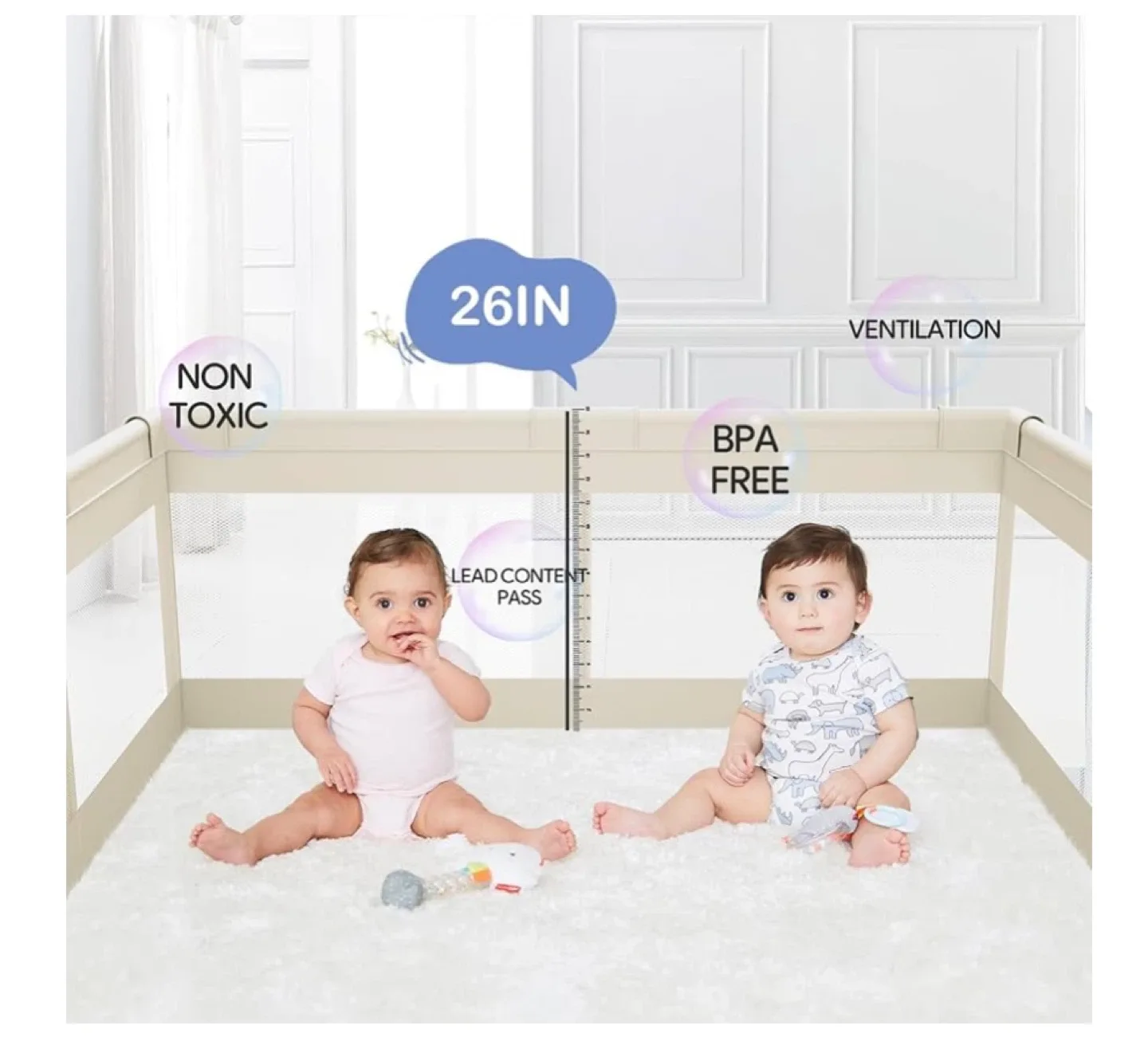 Baby Playpen 71x47 inch image indicator(3)