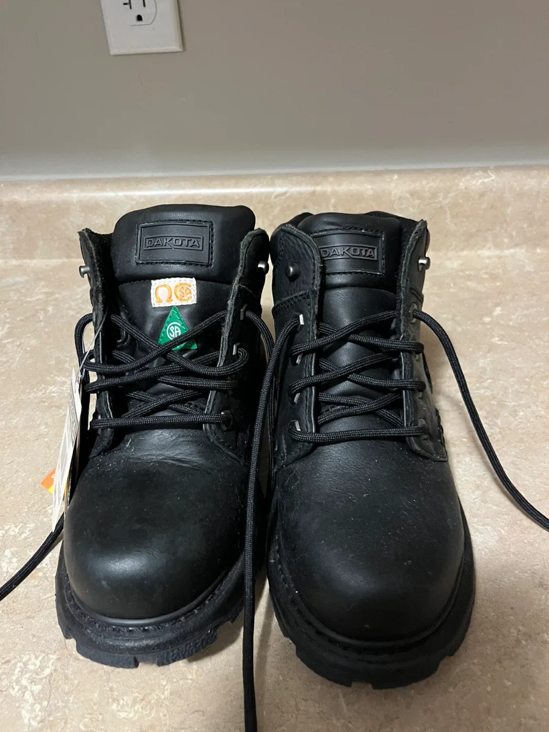 Dakota 064-700A Black Work Boots - Size 7.5 thumbnail