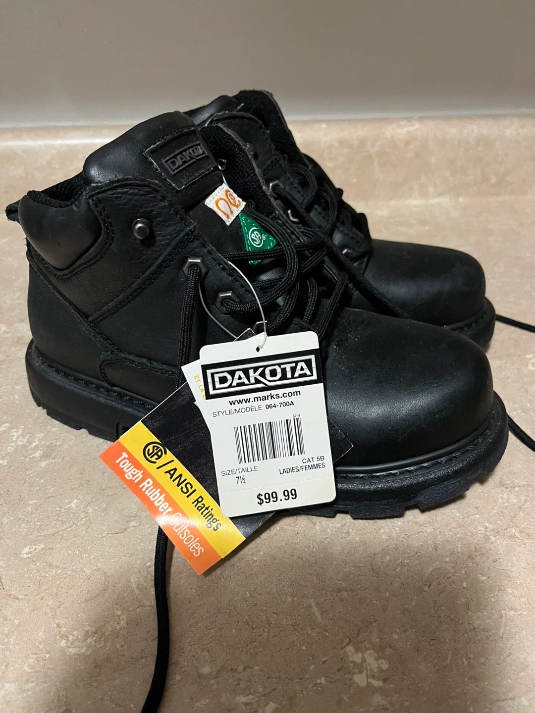 Dakota 064-700A Black Work Boots - Size 7.5 image indicator(2)