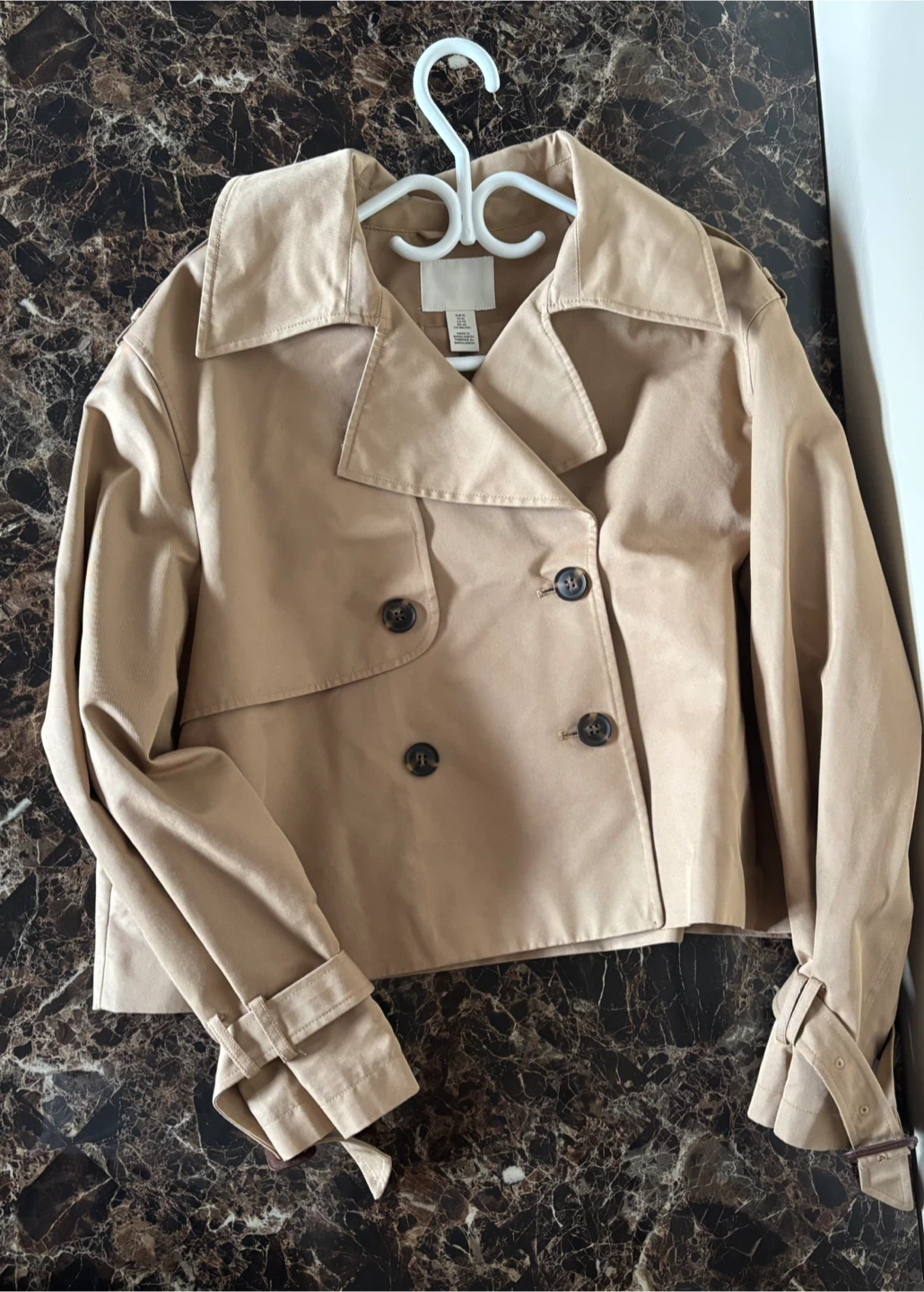 Cropped H&M Trench Coat