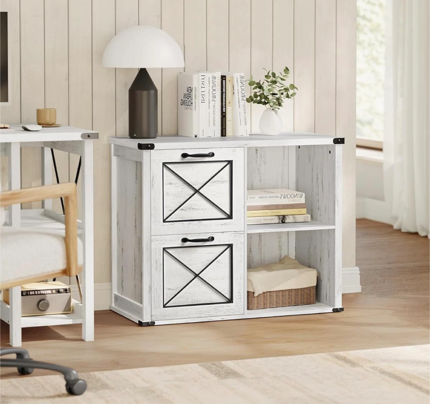 Lateral File Cabinet, Filing Cabinet with 2 Drawers - photo 2