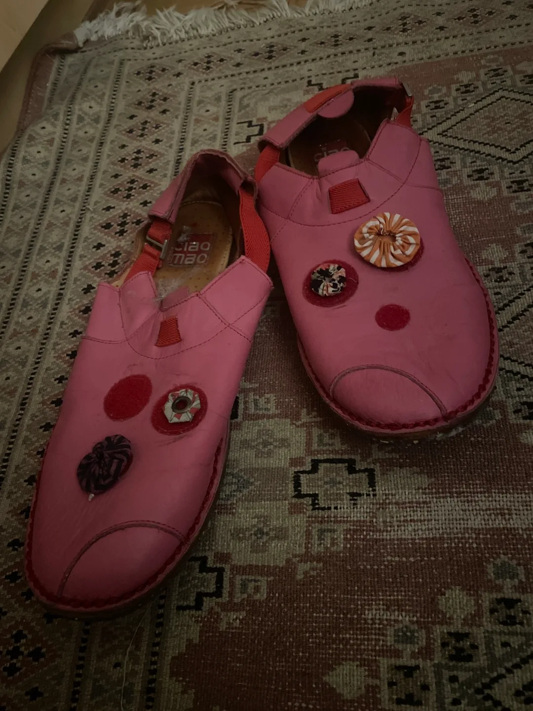 Ciao Mao Pink Leather Shoes