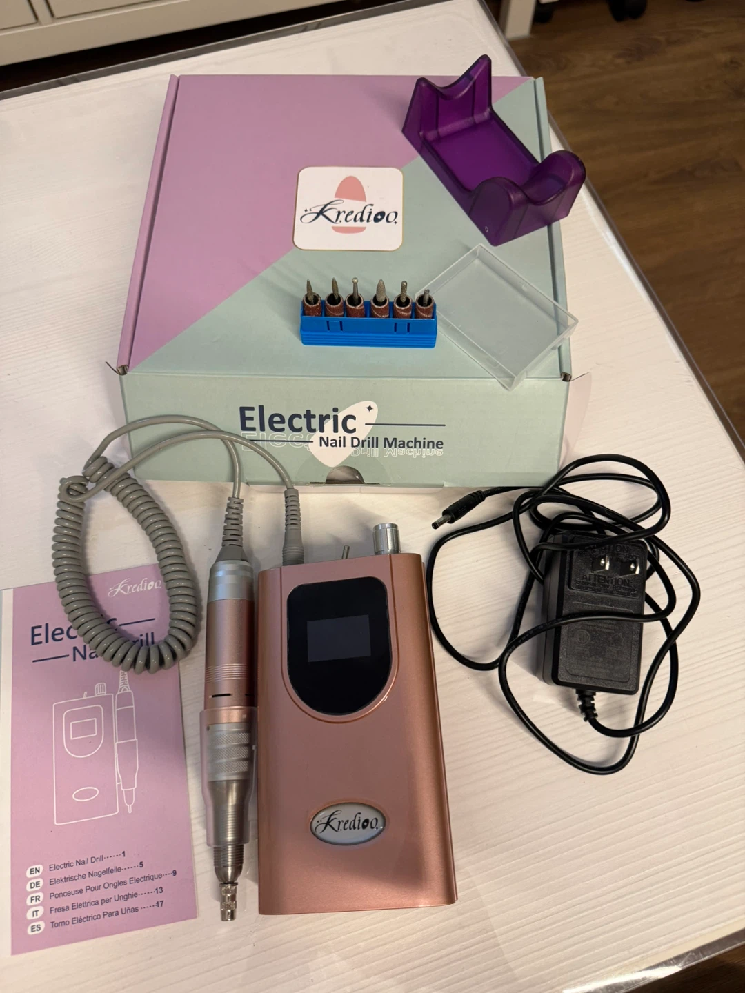 Kredioo Nail Drill Machine - Pink