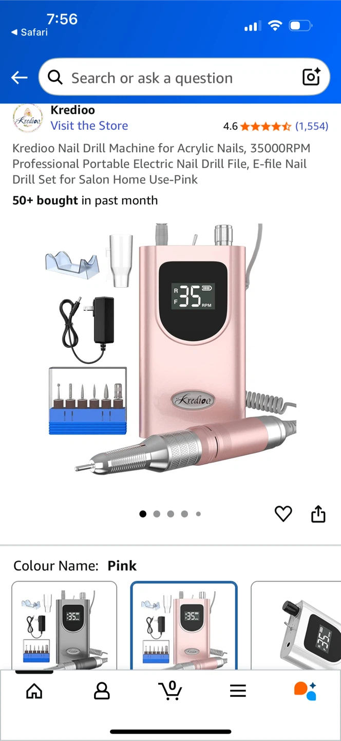 Kredioo Nail Drill Machine - Pink - photo 2
