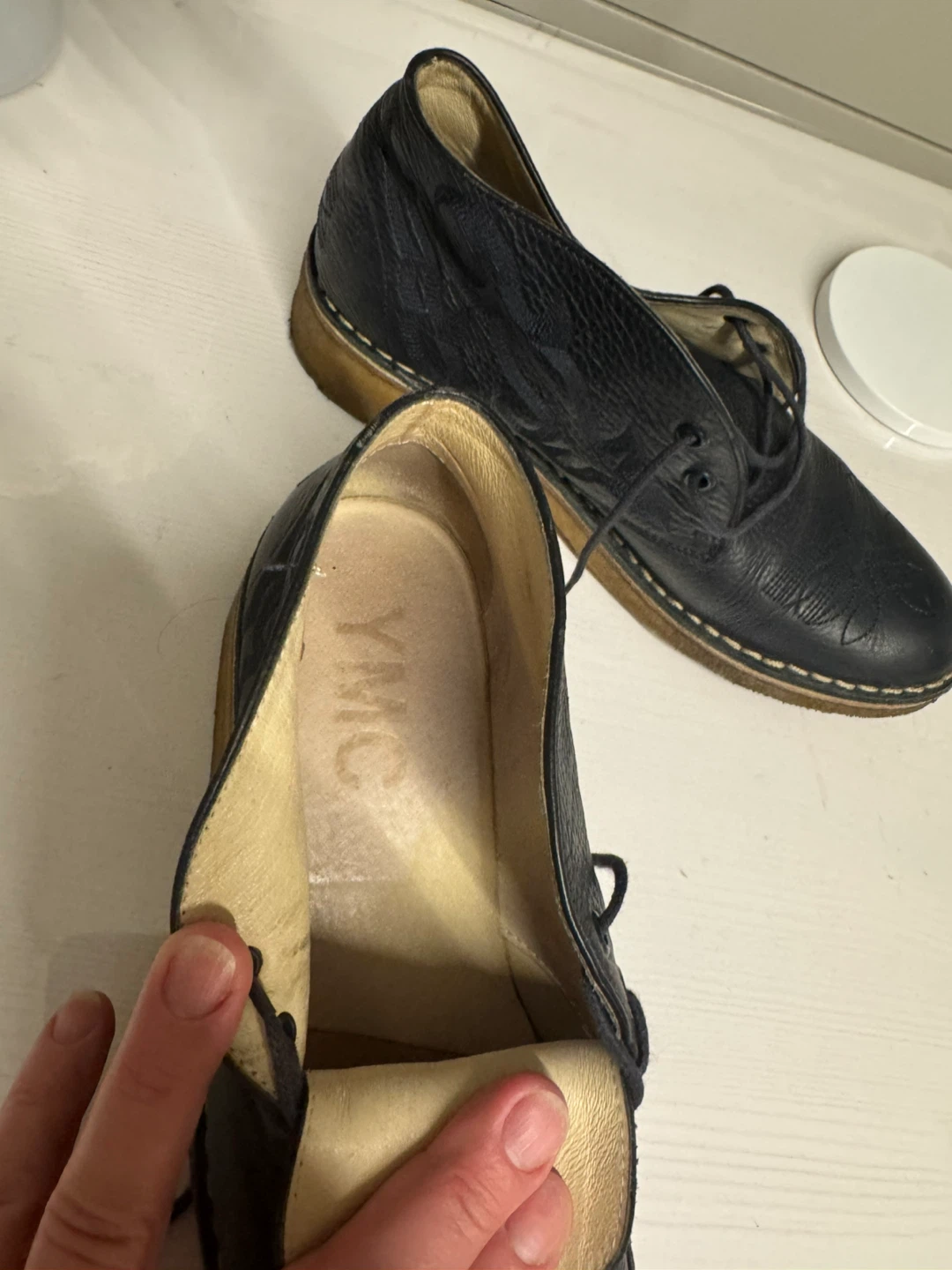 YMC Black Leather Shoes - Size 38 - photo 4