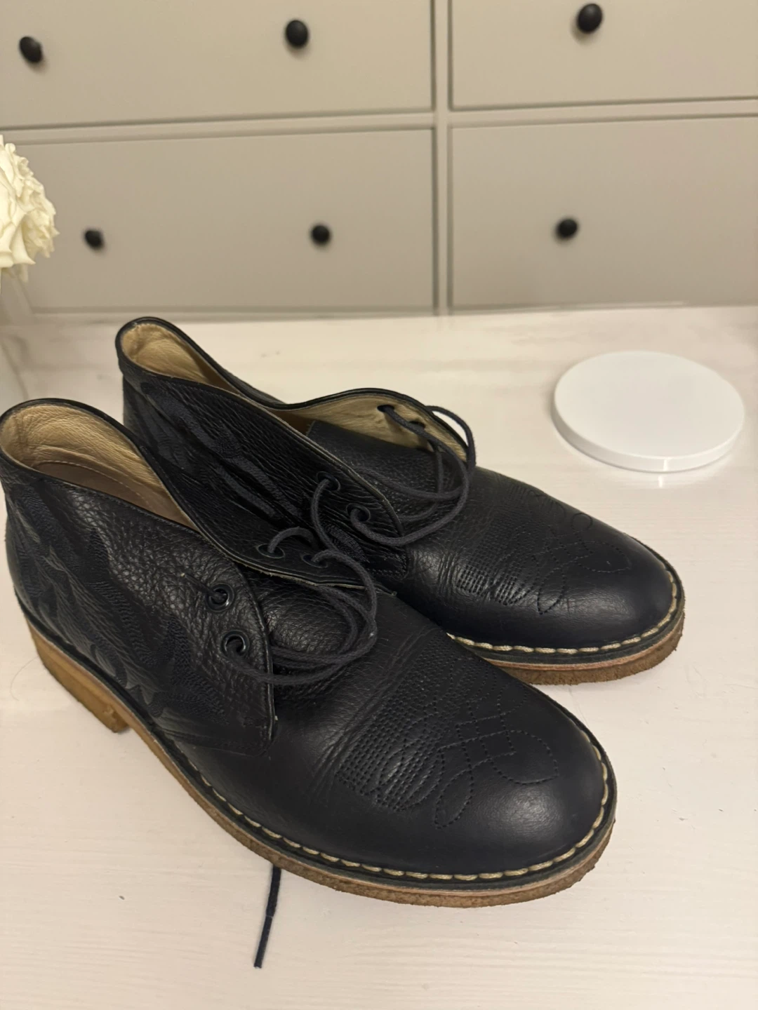 YMC Black Leather Shoes - Size 38 - photo 2