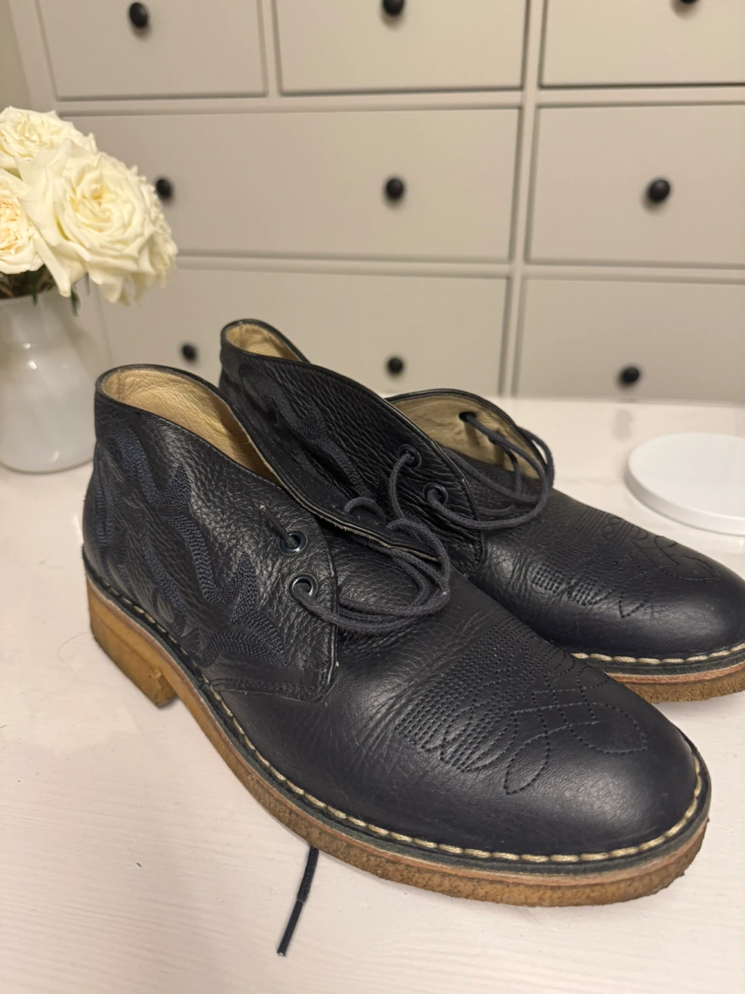 YMC Black Leather Shoes - Size 38 - photo 3