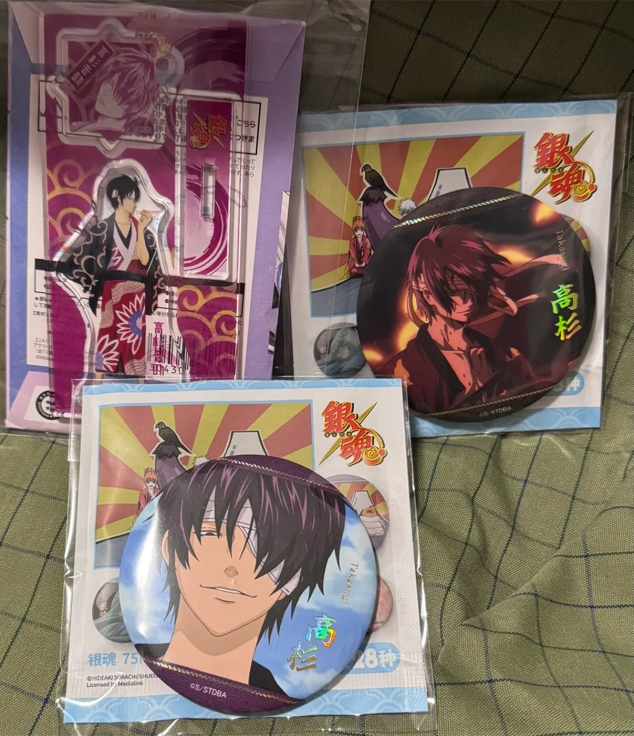 Gintama Badges & Acrylic Stand - Shinsuke Takasugi thumbnail