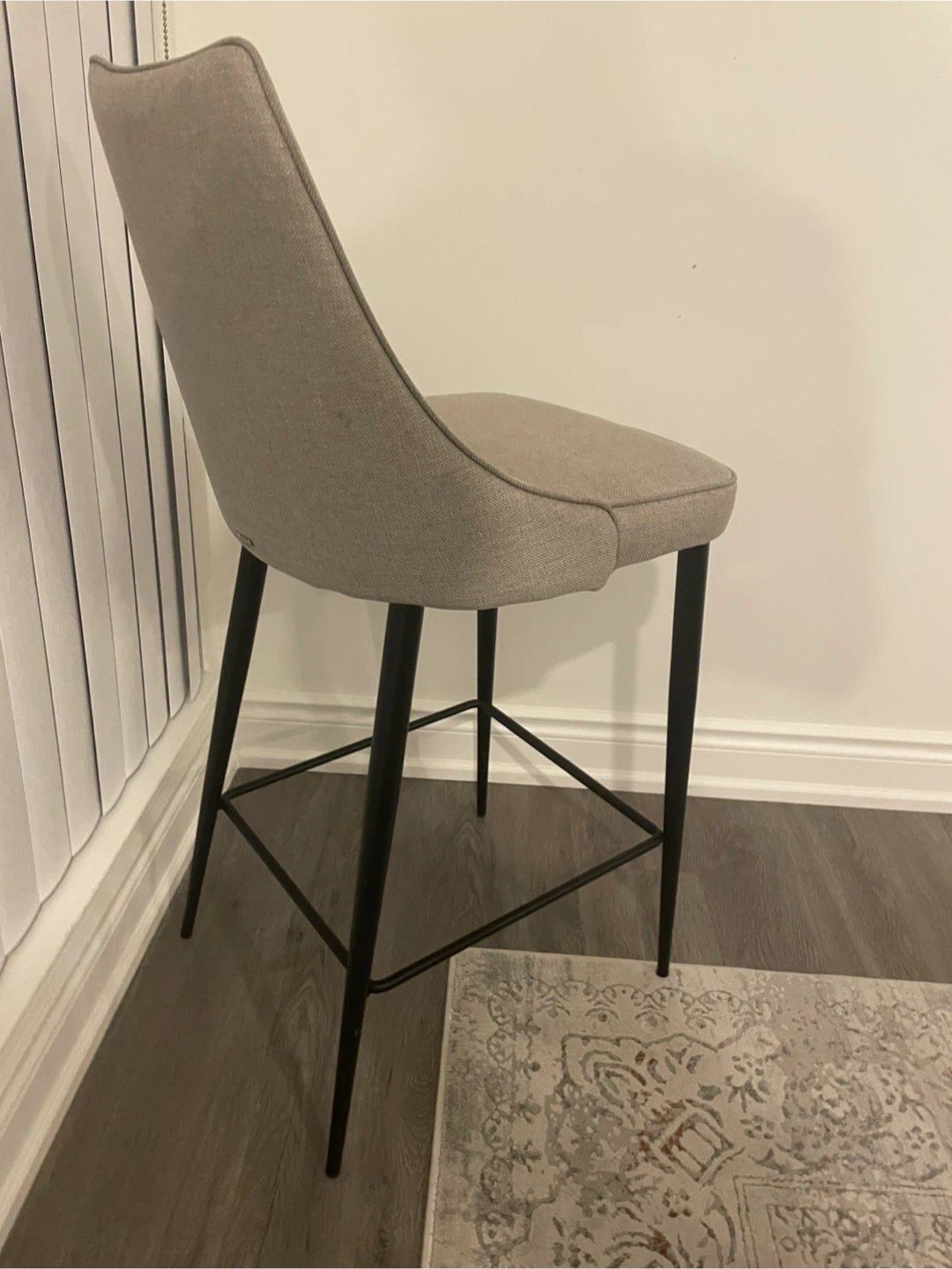 Grey Bar Stool