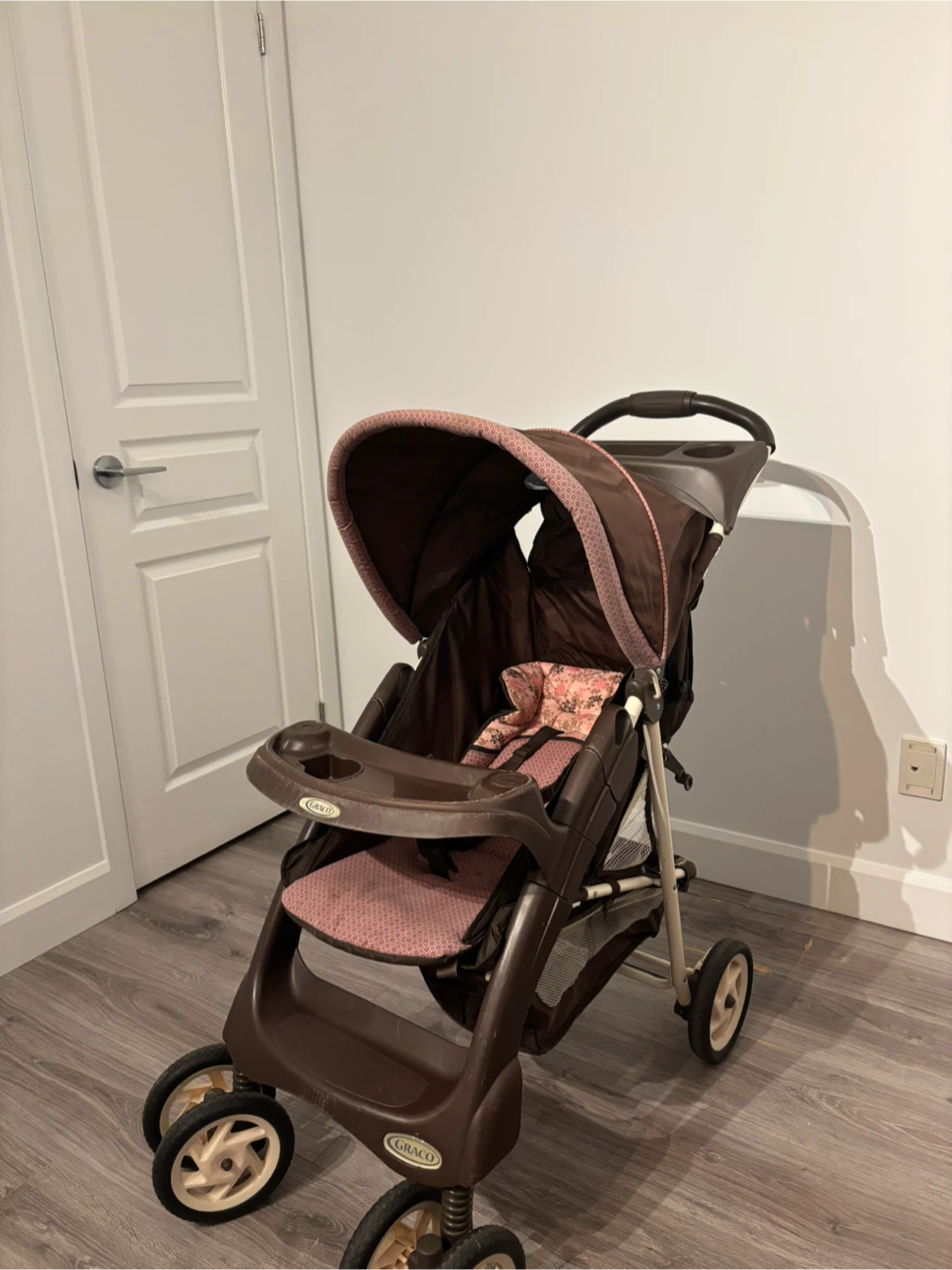 Graco Stroller - Brown & Pink