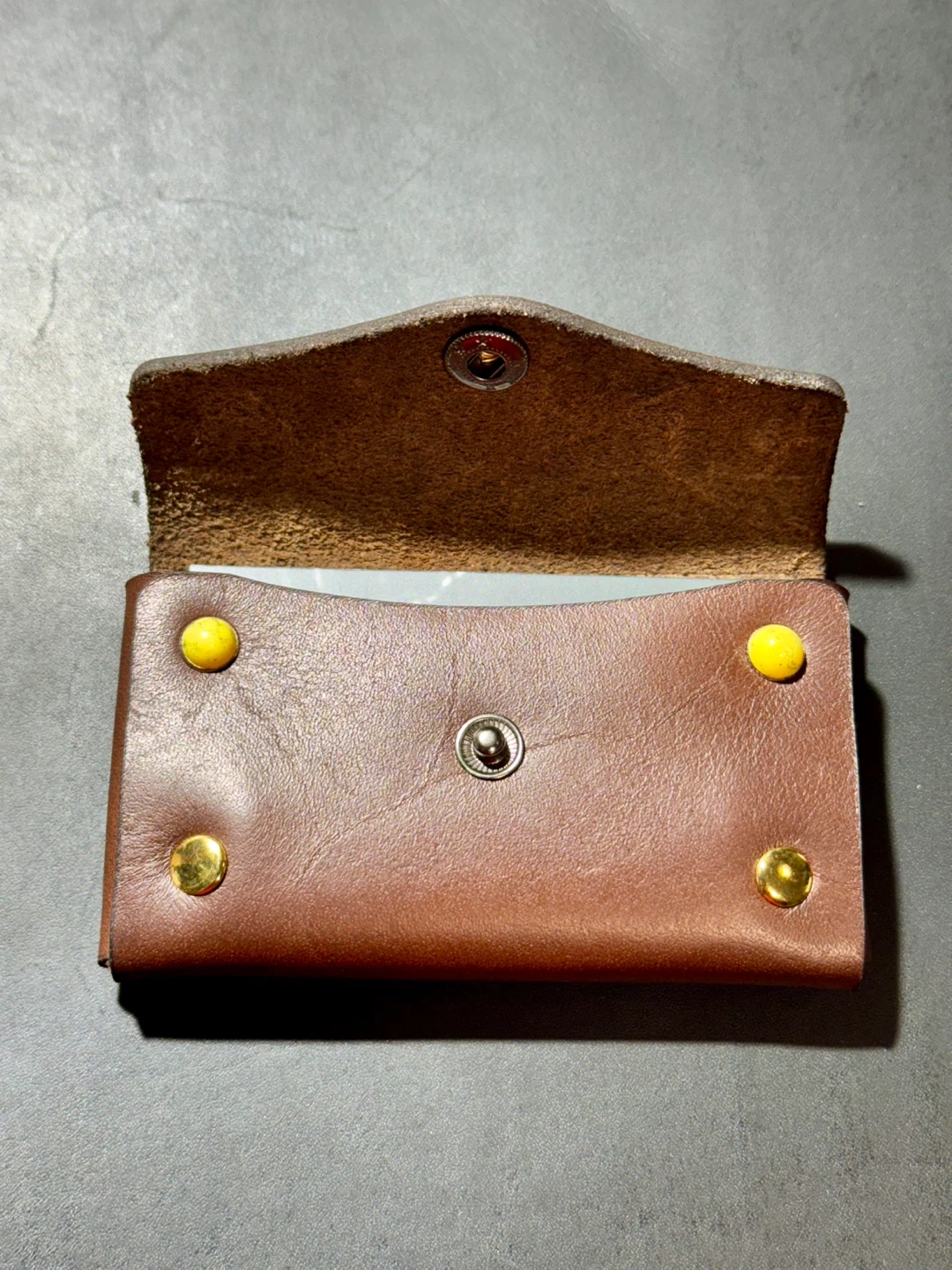 Brown Leather Card Holder - photo 3
