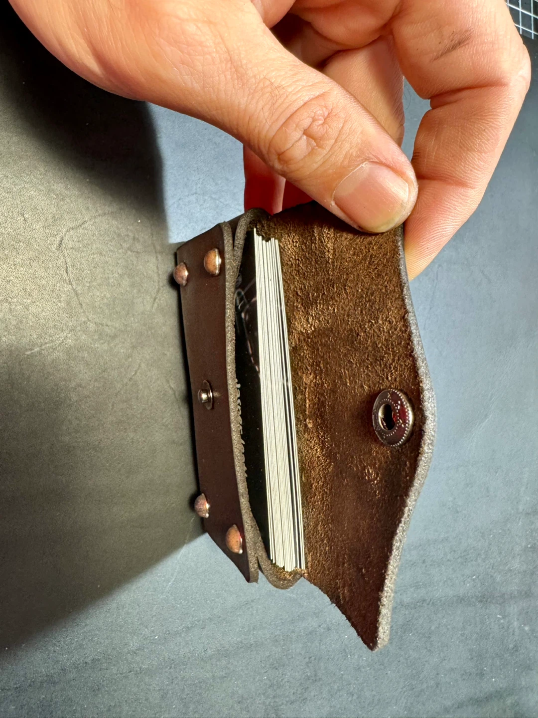 Brown Leather Card Holder - photo 4