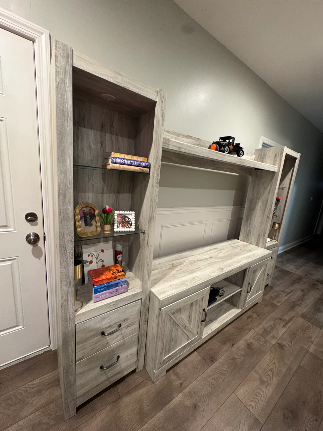 Entertainment Center/ Bookcase - Light Wood - photo 2