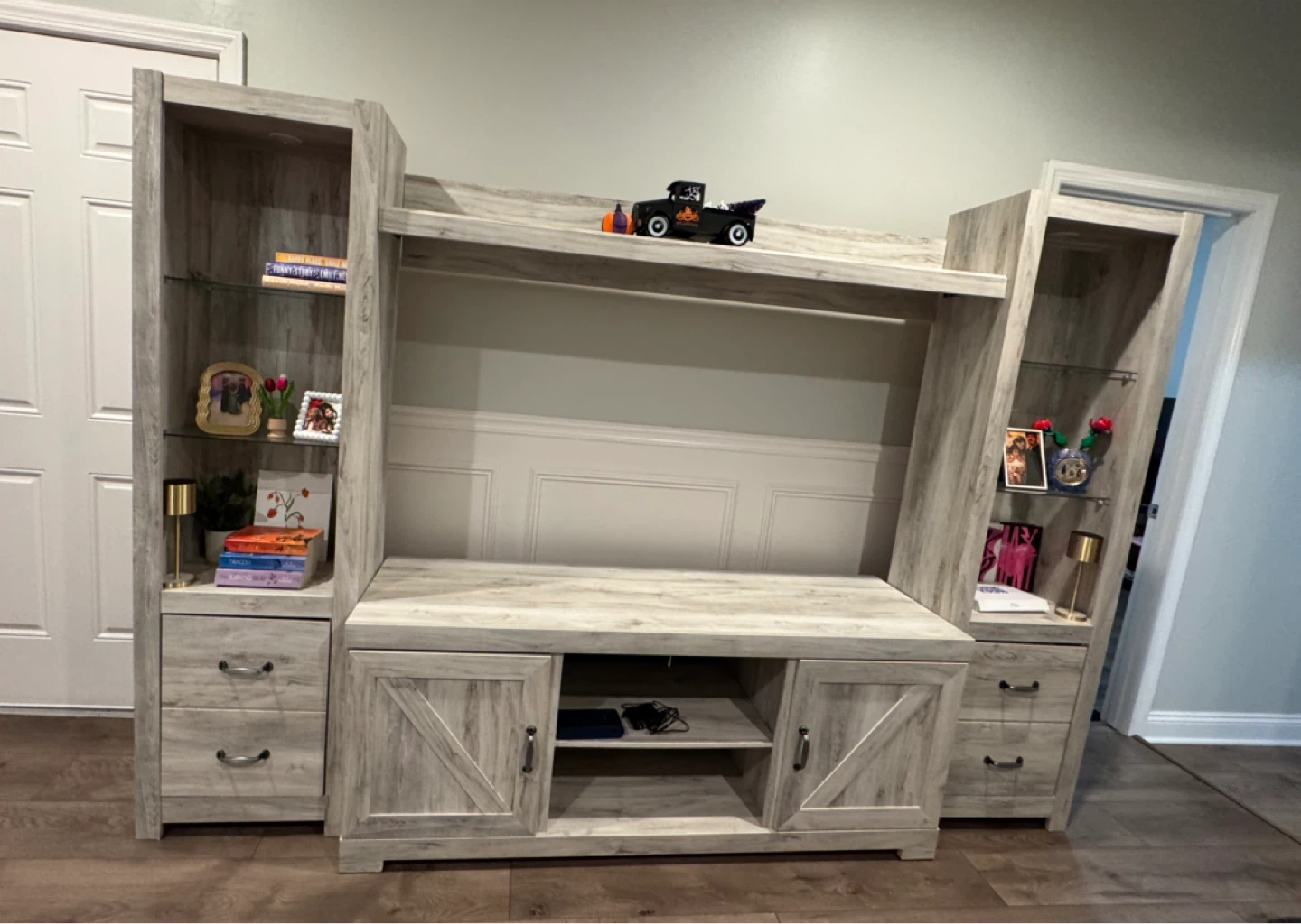 Entertainment Center/ Bookcase - Light Wood - photo 3