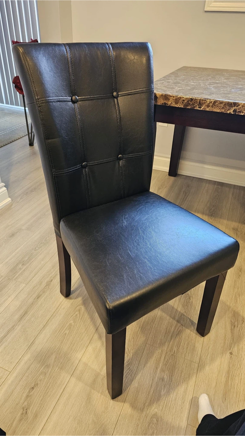 Dining Table with 4 Black Chairs - photo 4