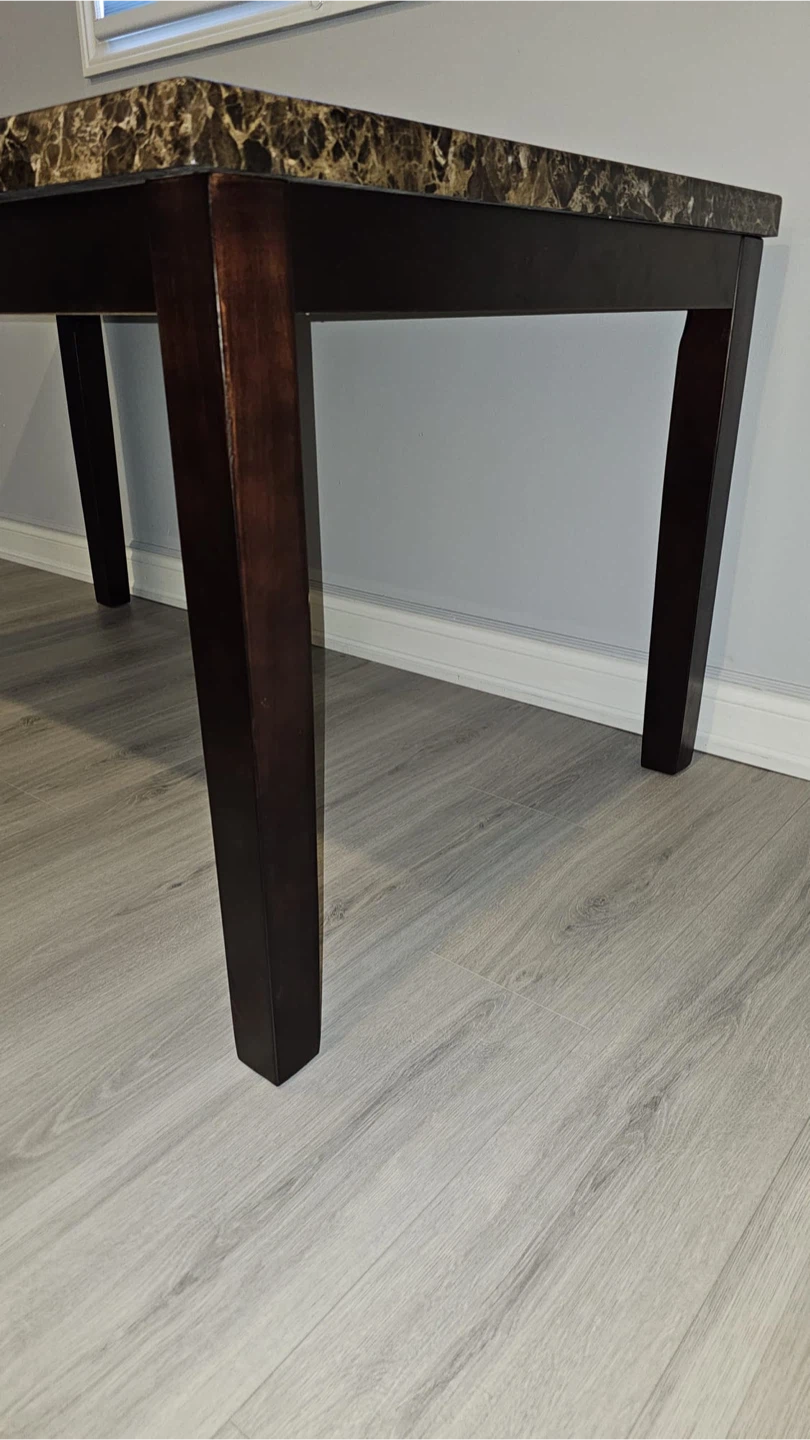 Dining Table with 4 Black Chairs - photo 3