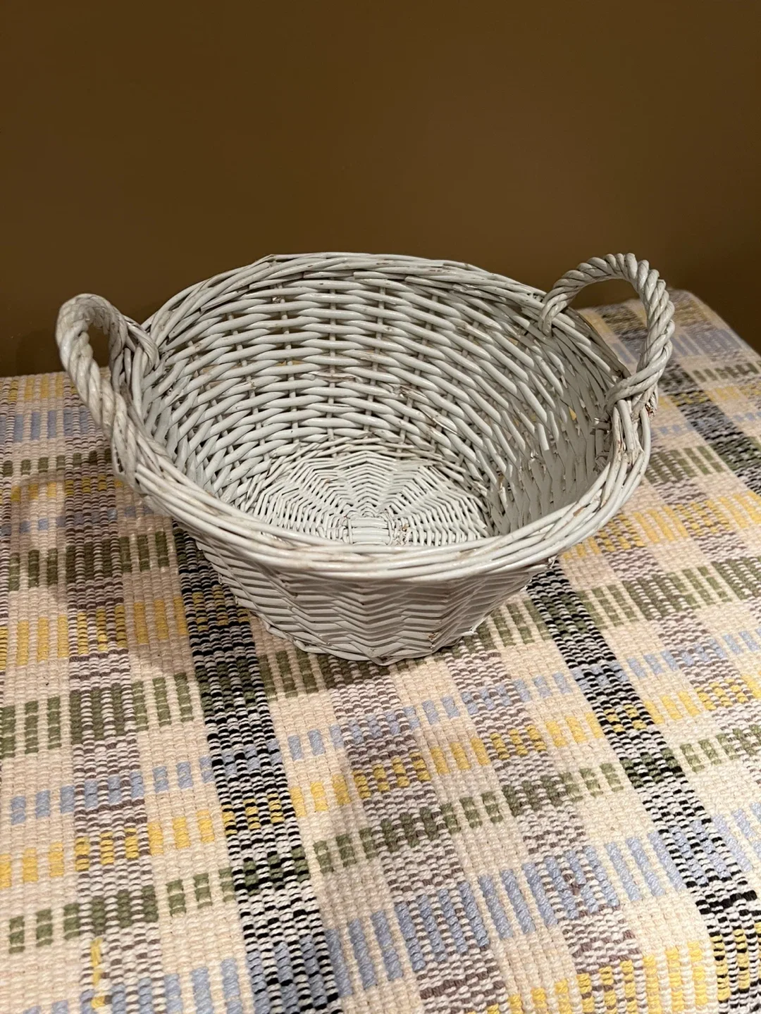 Wicker Basket - White thumbnail
