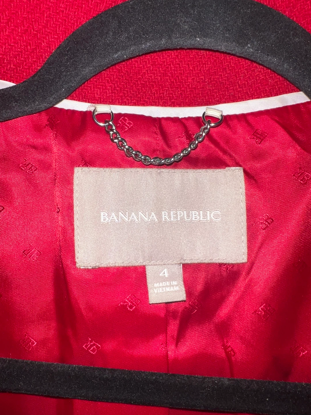 Women’s Banana Republic Red Coat - Size 4 - photo 3