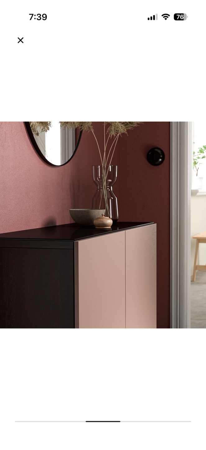 NEW IKEA BESTA Top Panel - Glass Black - photo 3