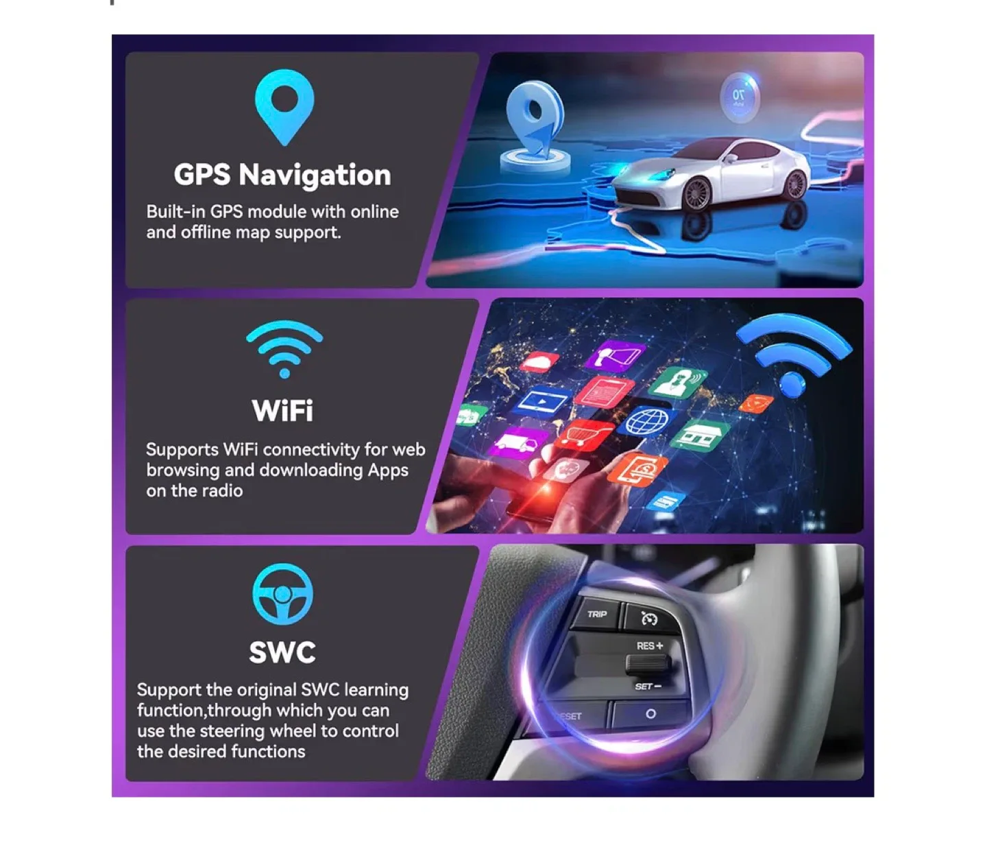 Hyundai Tucson IX35 Car Radio w/ Wireless CarPlay image indicator(4)