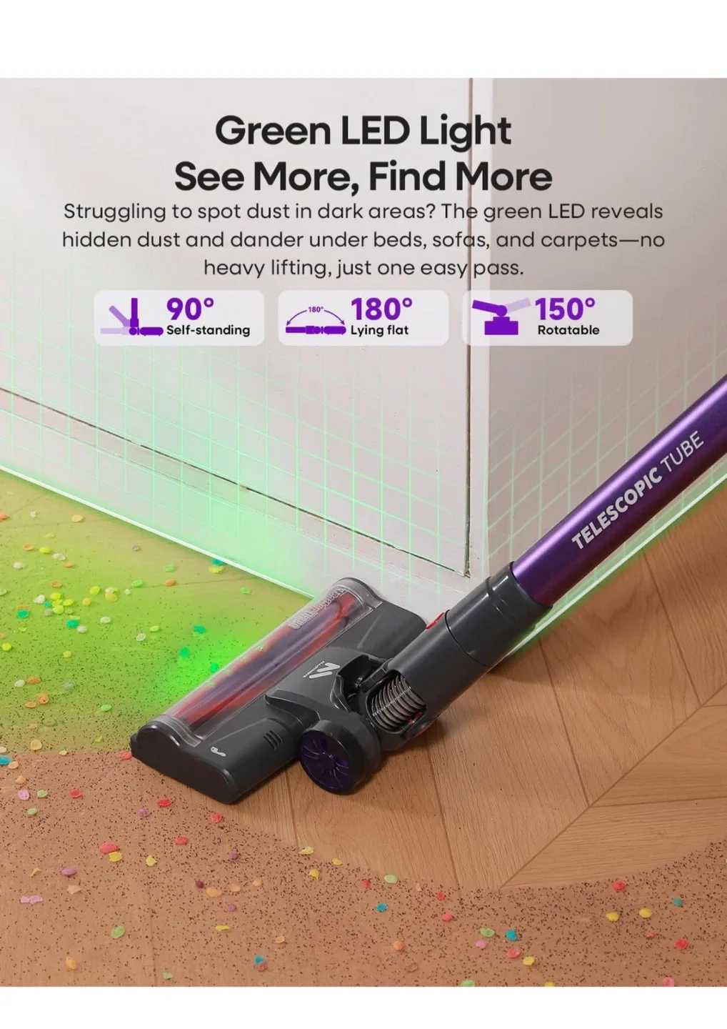 AlloyMove Cordless Vacuum Cleaner - Purple image indicator(6)