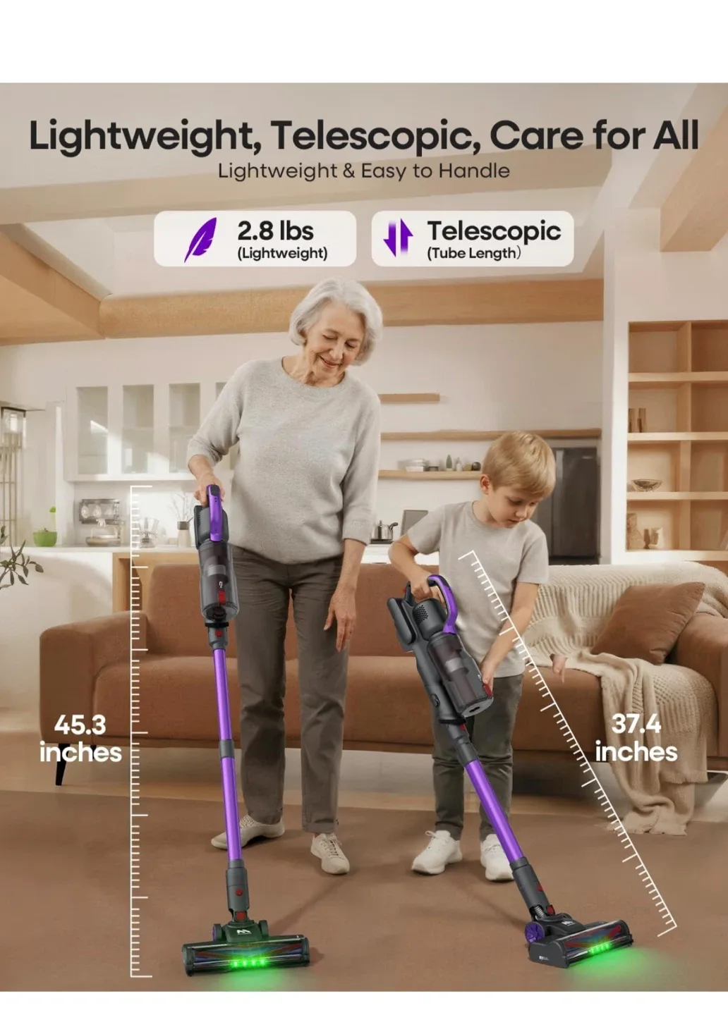 AlloyMove Cordless Vacuum Cleaner - Purple image indicator(7)