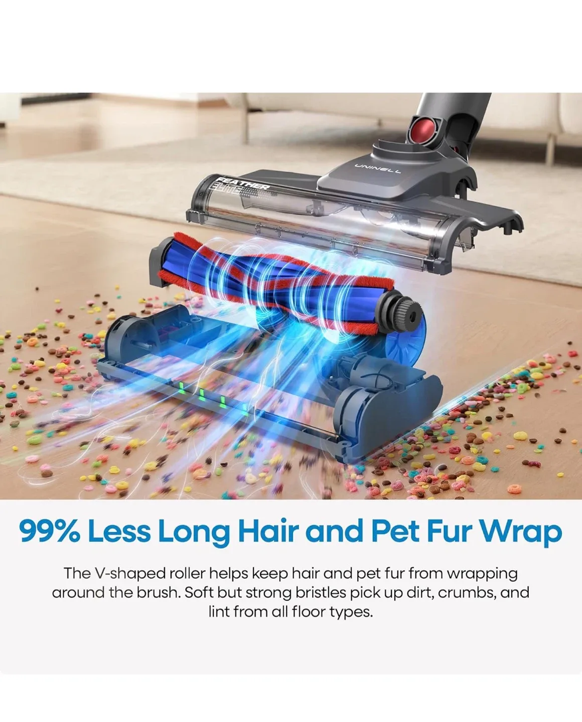 UNINELL Cordless Vacuum Cleaner - Blue image indicator(6)