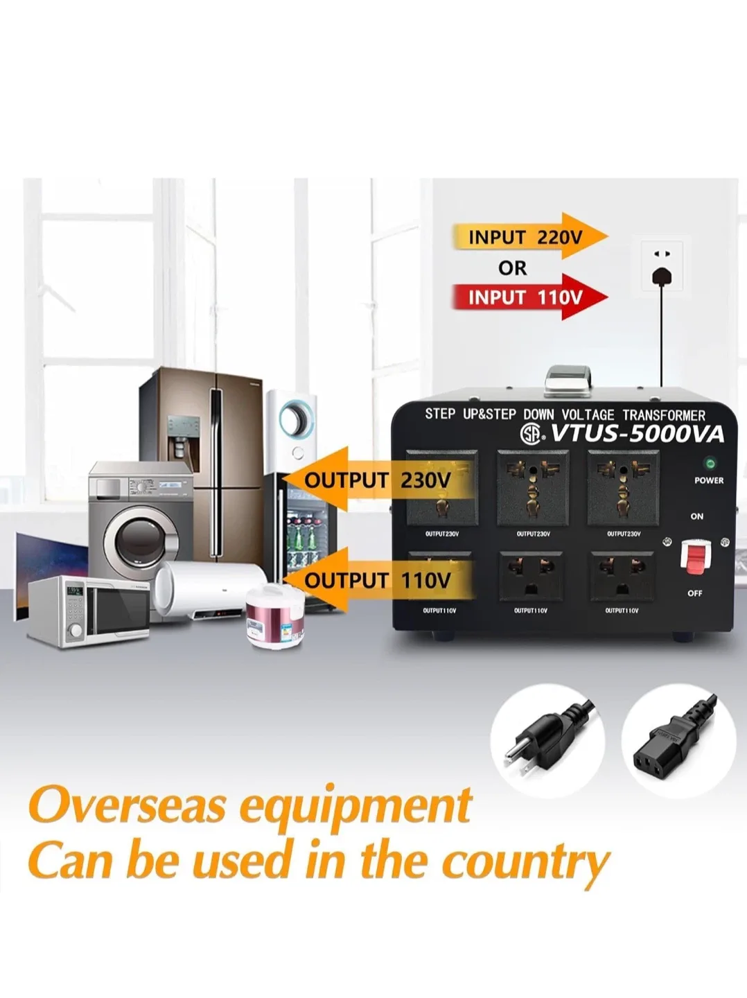 VTUS-5000VA Step Up/Down Voltage Transformer image indicator(3)