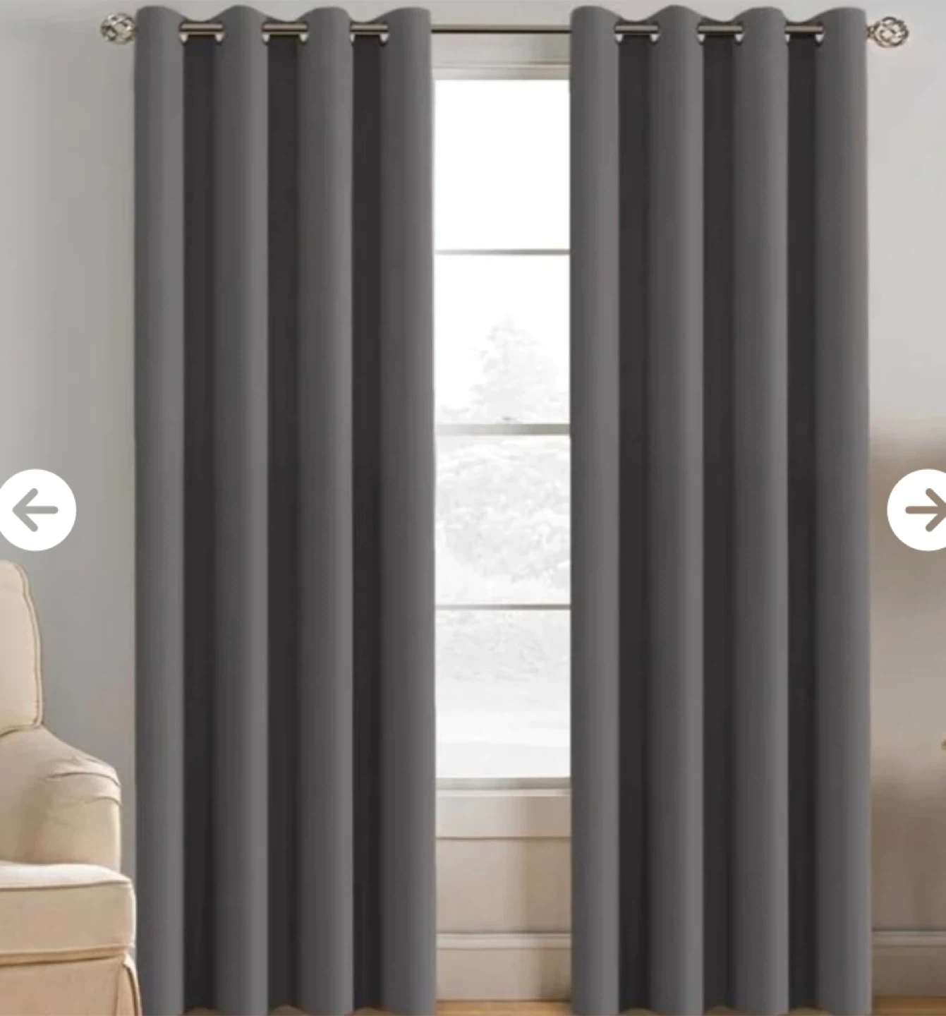 New Gray Blackout Curtains
