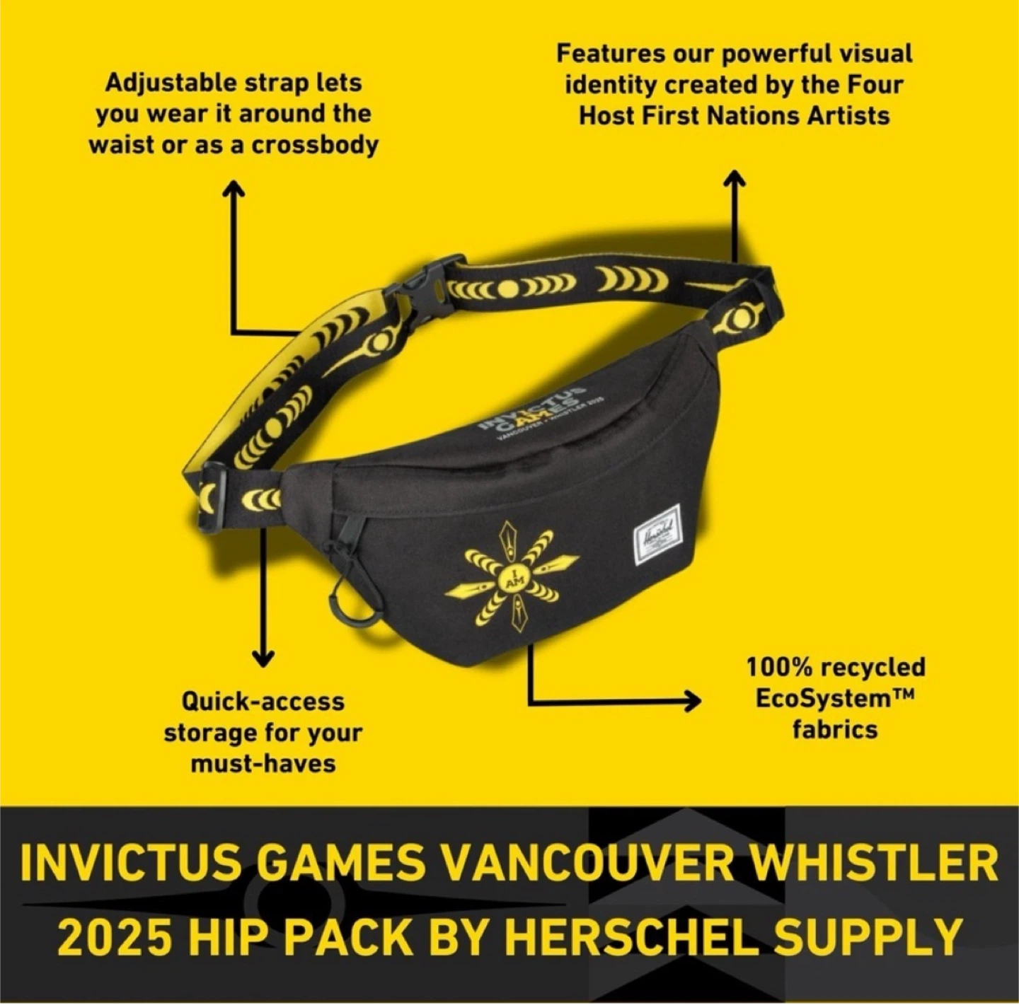 Herschel Supply Company Invictus Games 2025 Fanny Pack