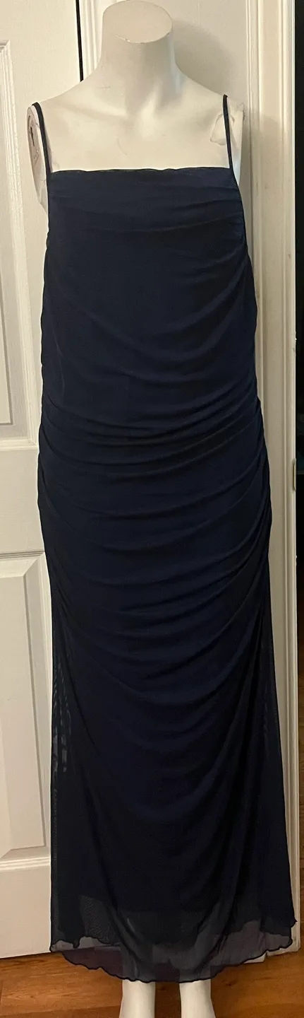 Navy Blue Ruched Dress image indicator(6)