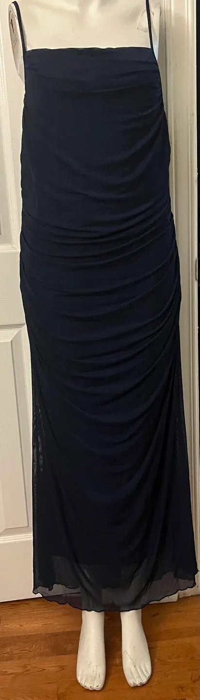 Navy Blue Ruched Dress image indicator(4)