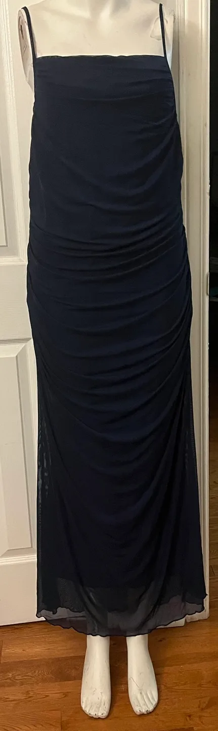 Navy Blue Ruched Dress image indicator(3)