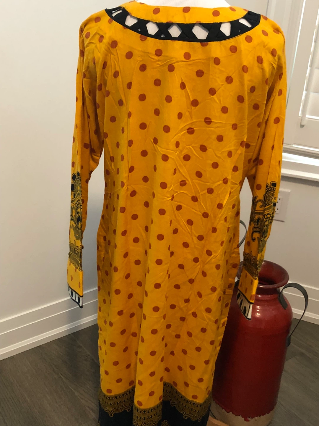 Yellow Embroidered Salwar Kameez Suit - photo 4