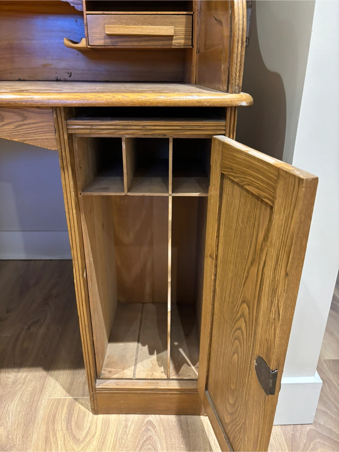 Roll Top Desk - Solid Wood - photo 2