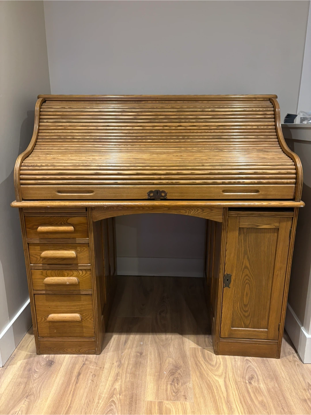 Roll Top Desk - Solid Wood
