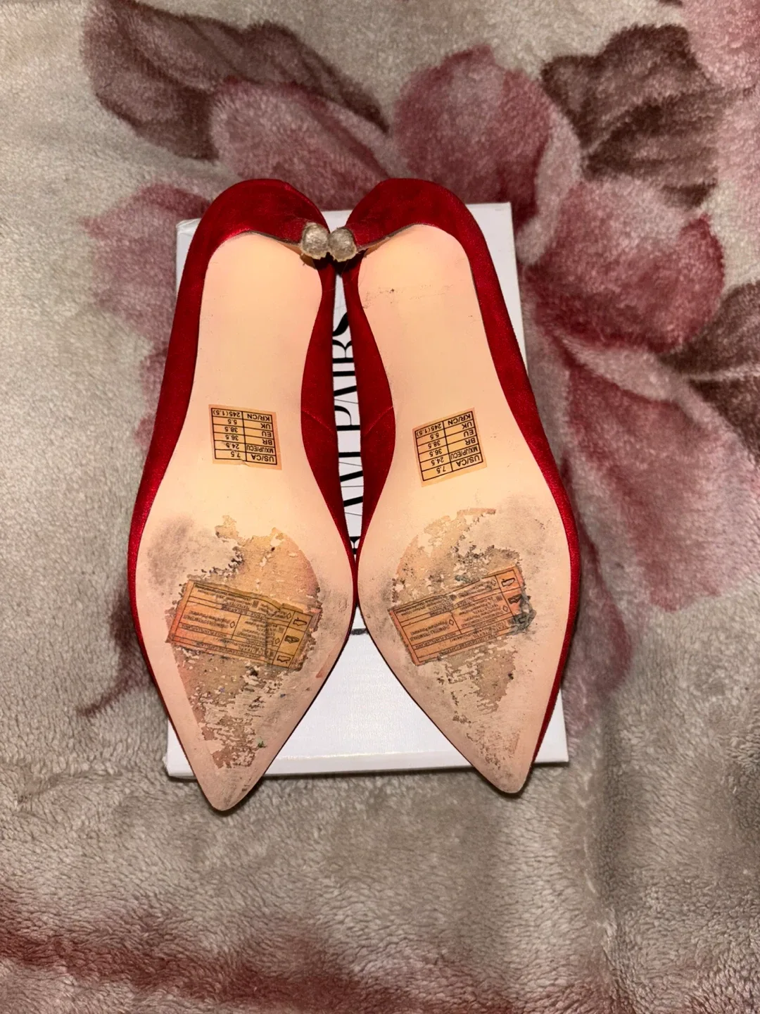 Forever 21 Red Heels - Size 7.5 image indicator(3)