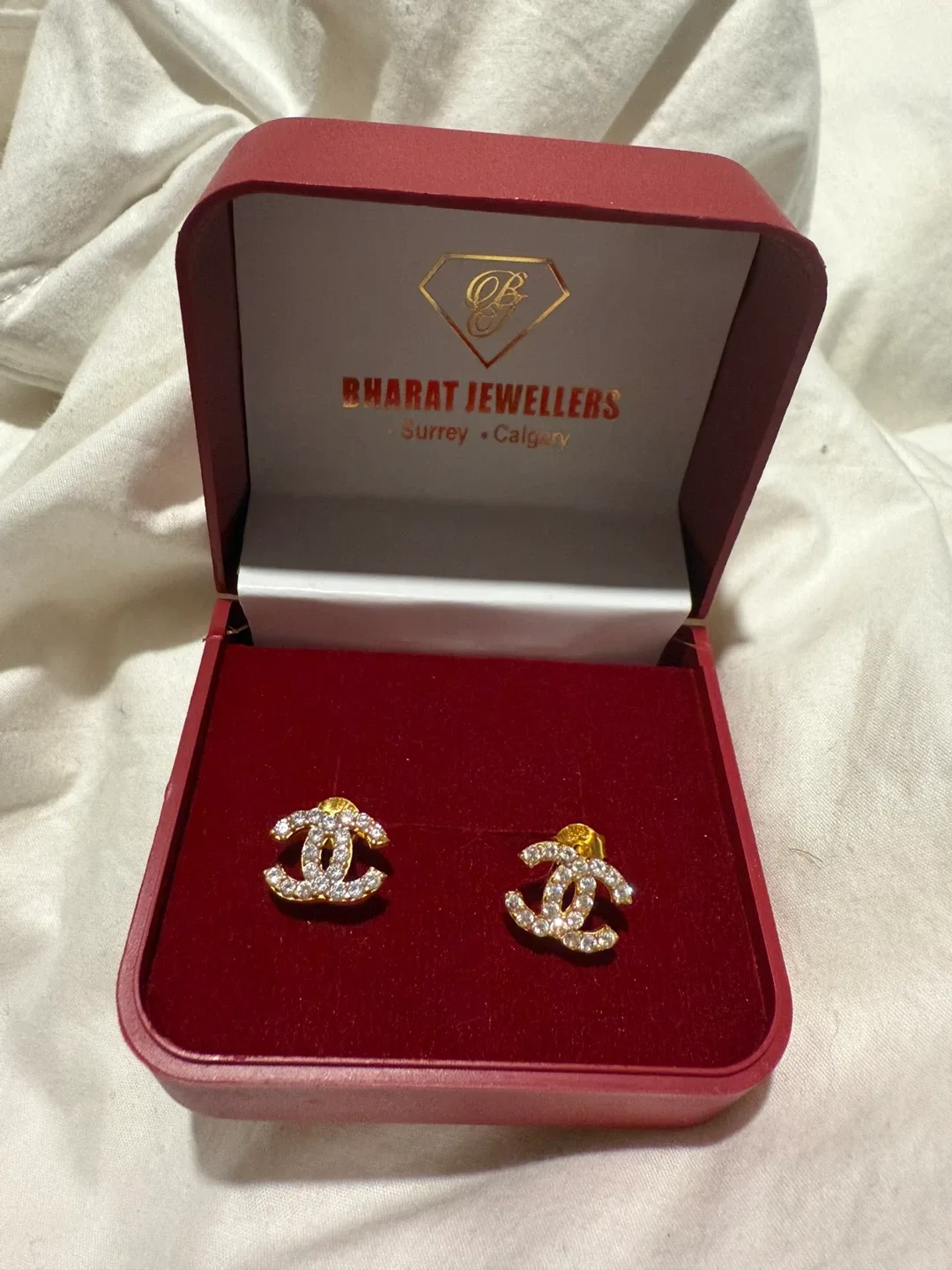 Chanel Inspired Gold Earrings image indicator(3)