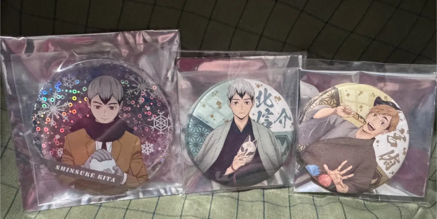 Haikyuu!! Badges - Shinsuke Kita & Atsumu Miya thumbnail