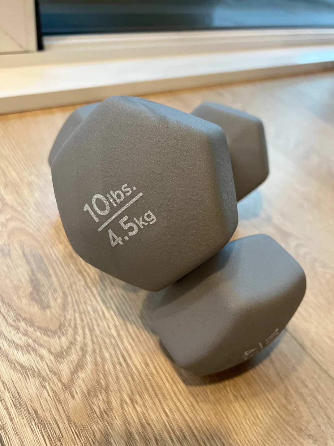 Pair of 10 lbs Dumbbells - 4.5 kg Each