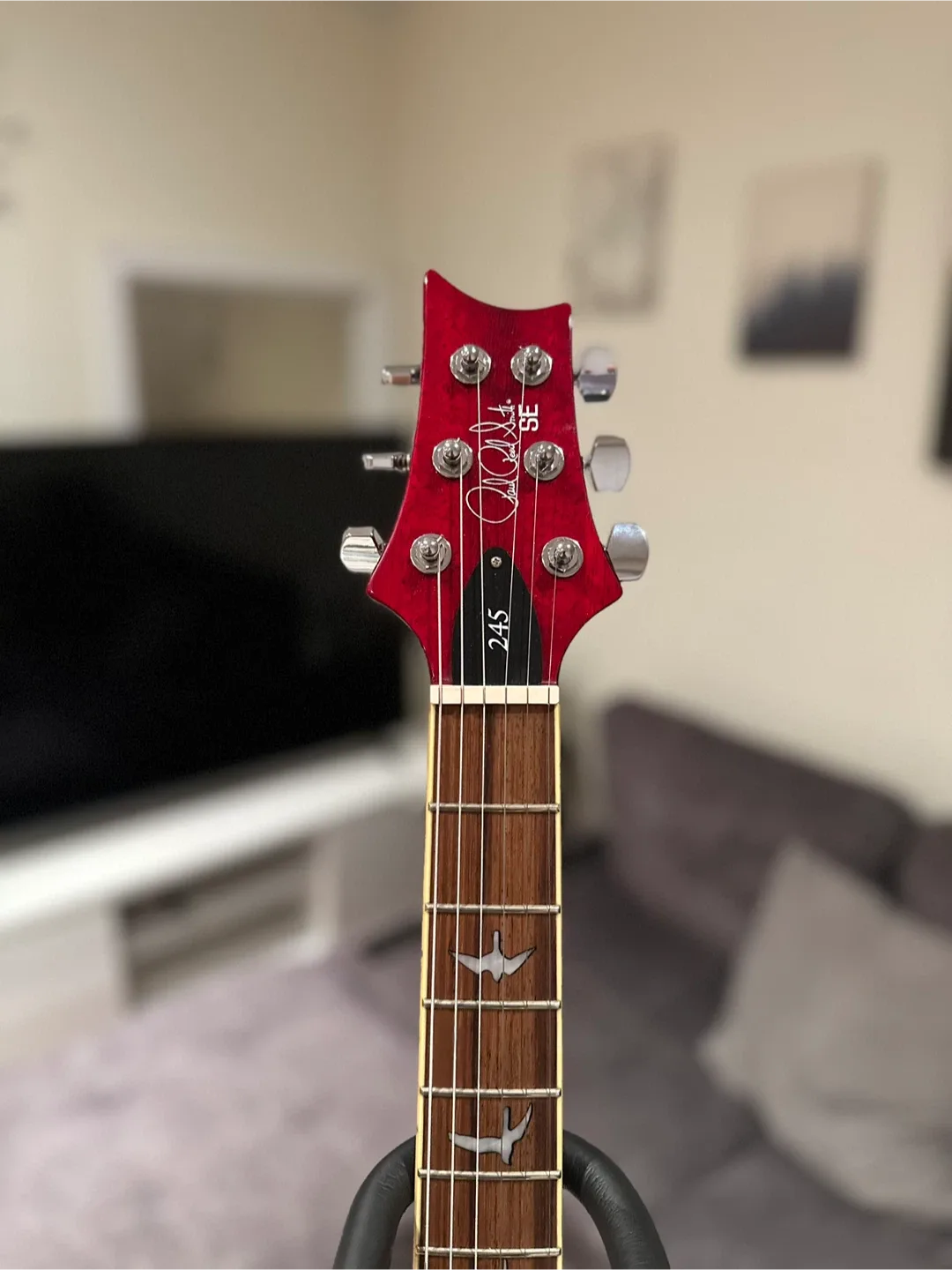 PRS SE 245 Electric Guitar - Red image indicator(5)