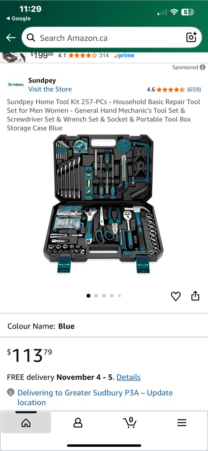 Sundpey Home Tool Kit 257-PCs