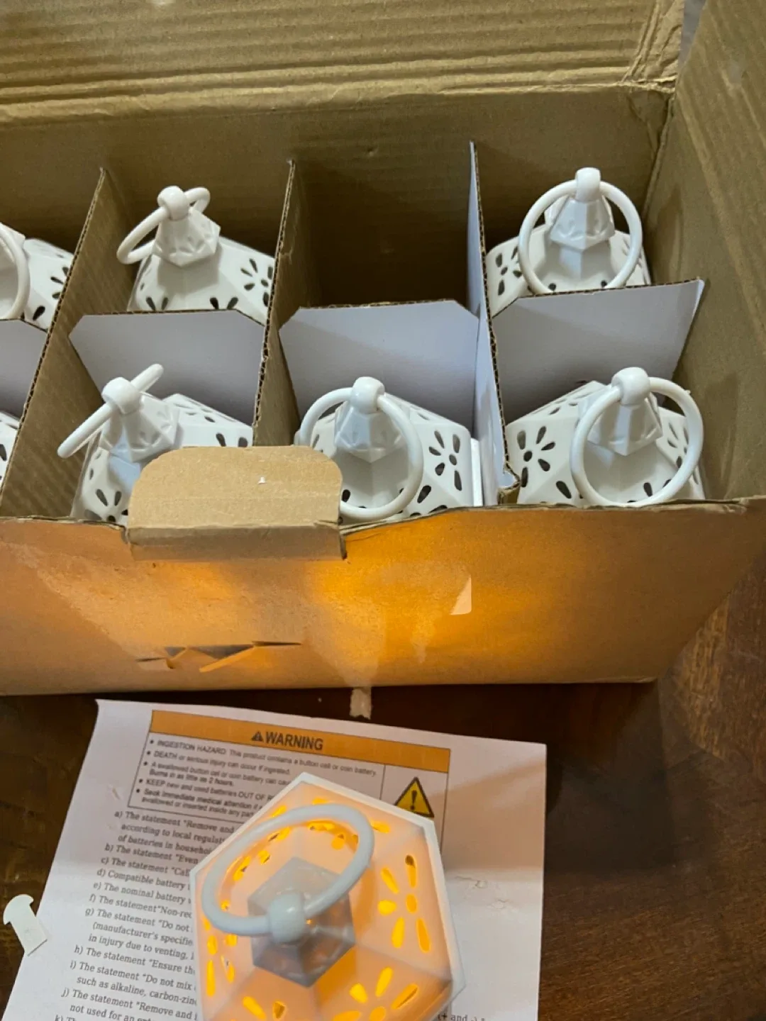 White Decorative Lanterns (Set of 6) image indicator(2)