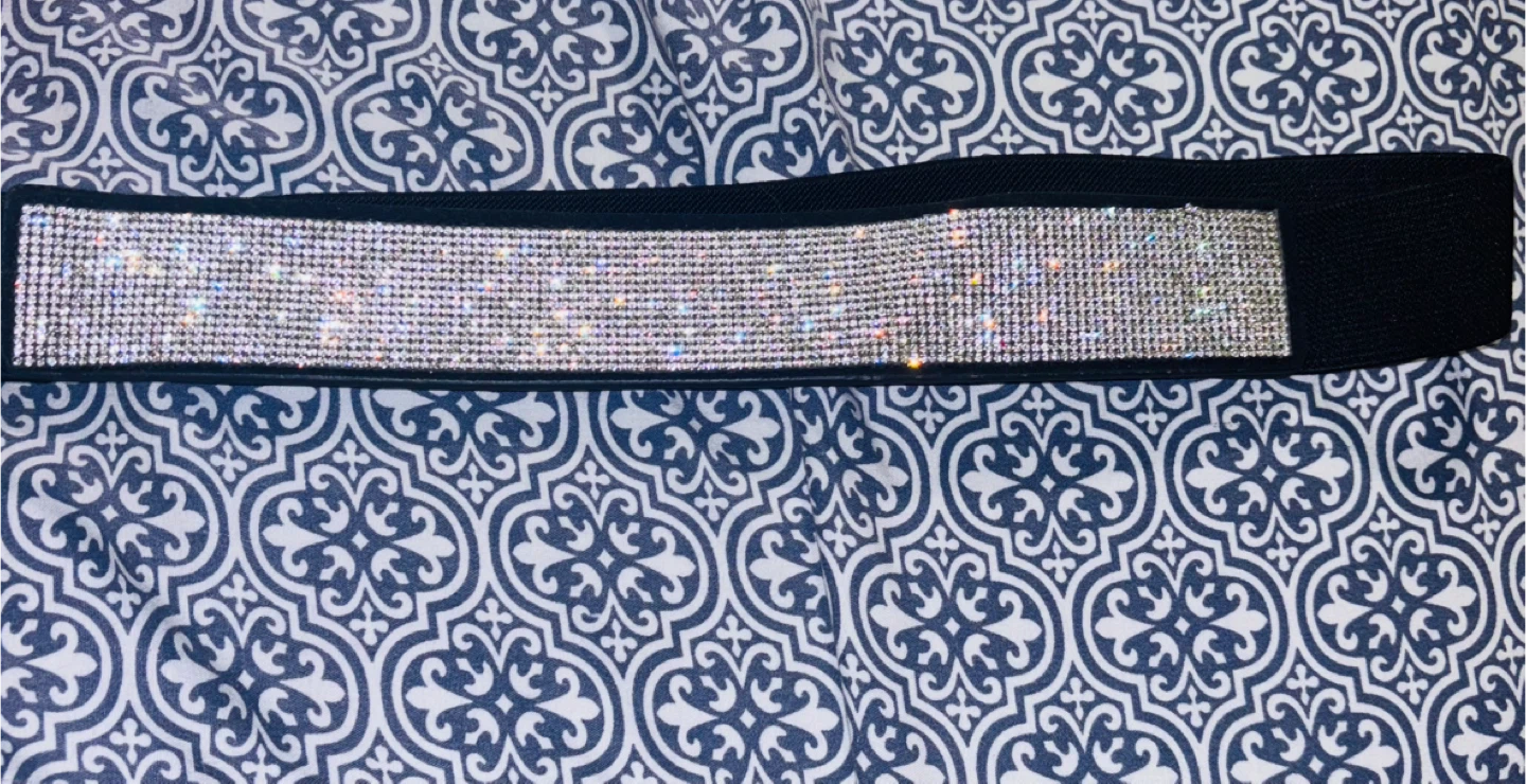 Rhinestone Elastic Belt