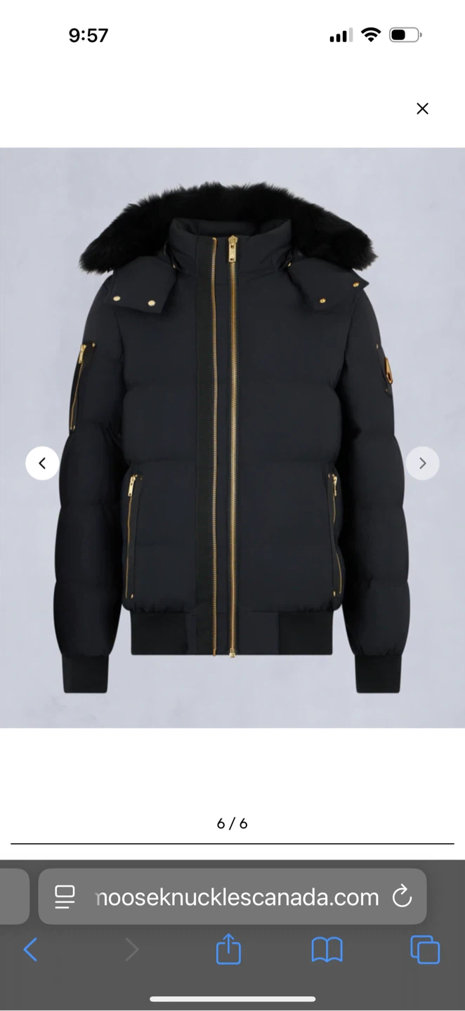 Moose Knuckles Black Bomber Jacket - photo 3