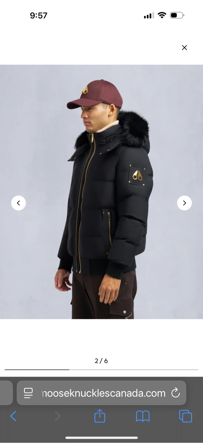 Moose Knuckles Black Bomber Jacket - photo 2