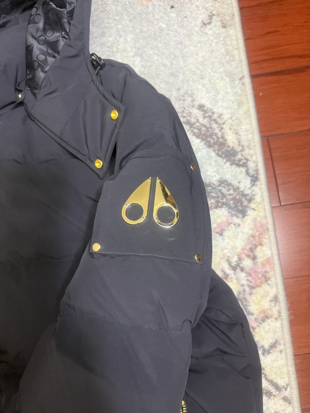 Moose Knuckles Black Bomber Jacket image indicator(5)