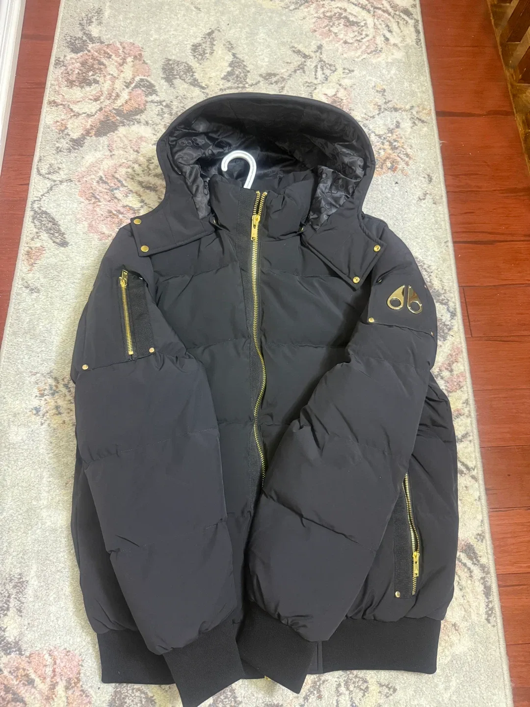 Moose Knuckles Black Bomber Jacket image indicator(6)