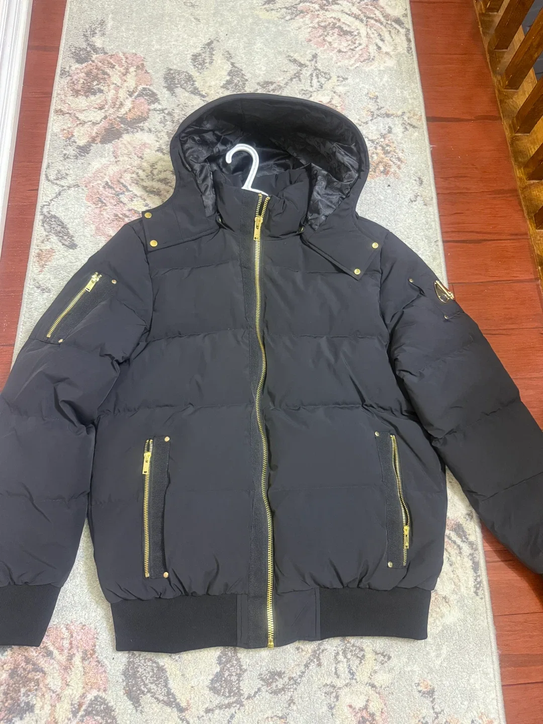 Moose Knuckles Black Bomber Jacket image indicator(4)