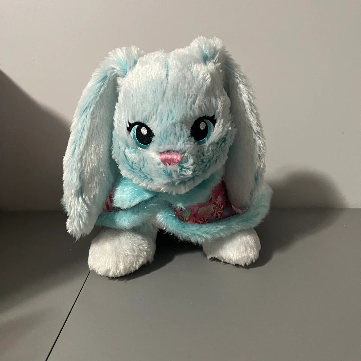 Build-A-Bear Bunny Merry Mint Floppy Candy Cape